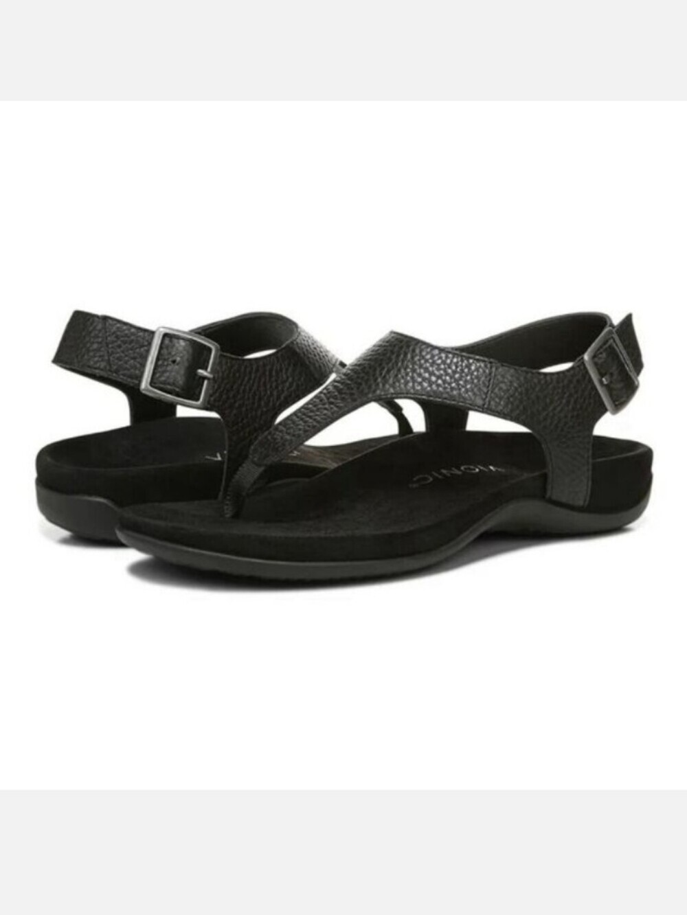 Vionic NWOB Terra Women's Orthotic Thong Sandals in Black Size 9